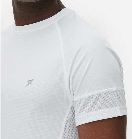 Workout Activewear White Raglan Sleeve T-Shirt